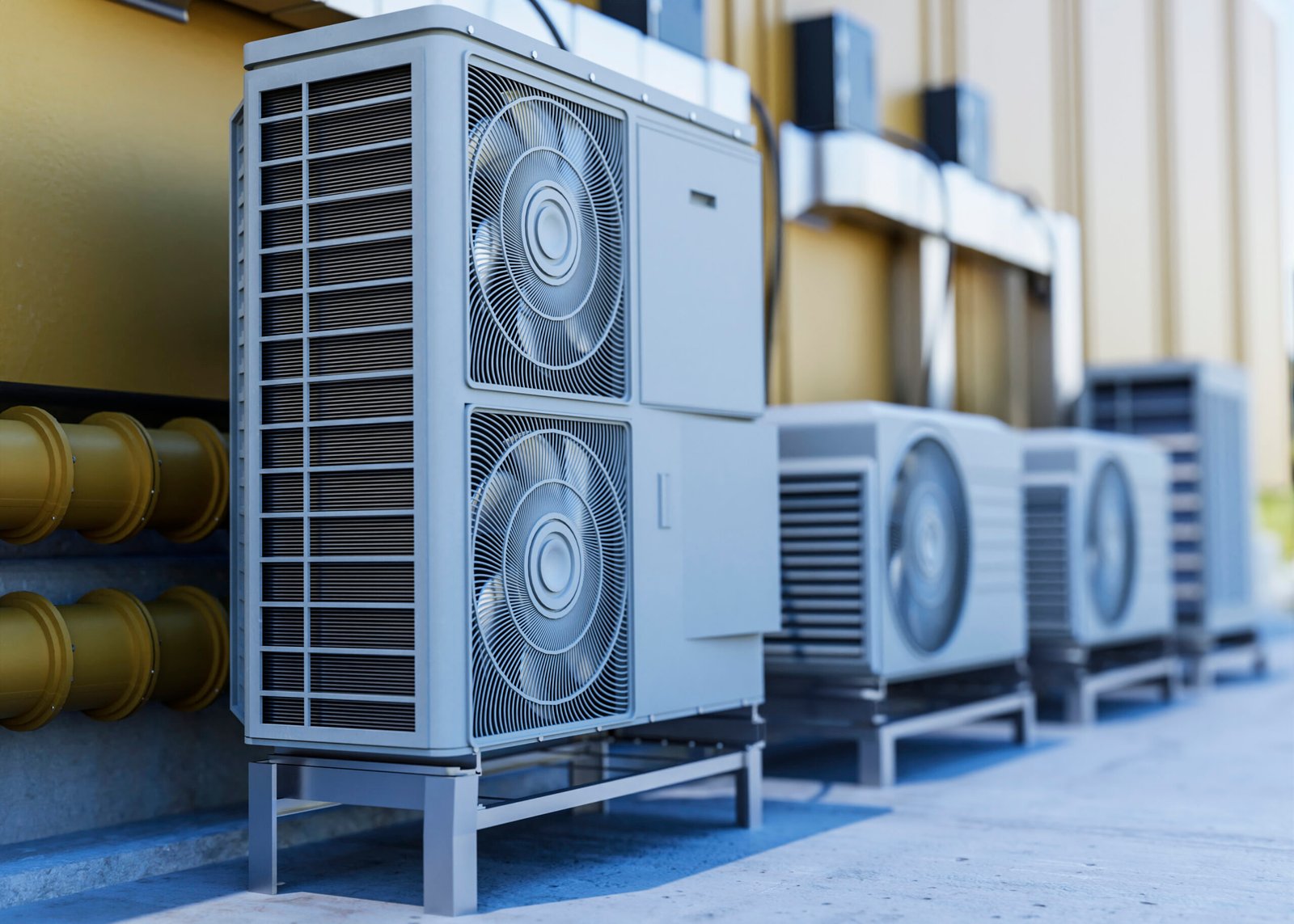 close up heat pump outside home 2 1 scaled